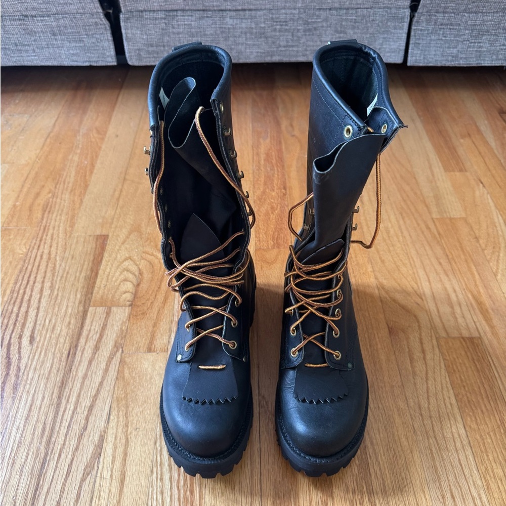 Men’s new steel toe Hoffman Vibram boots